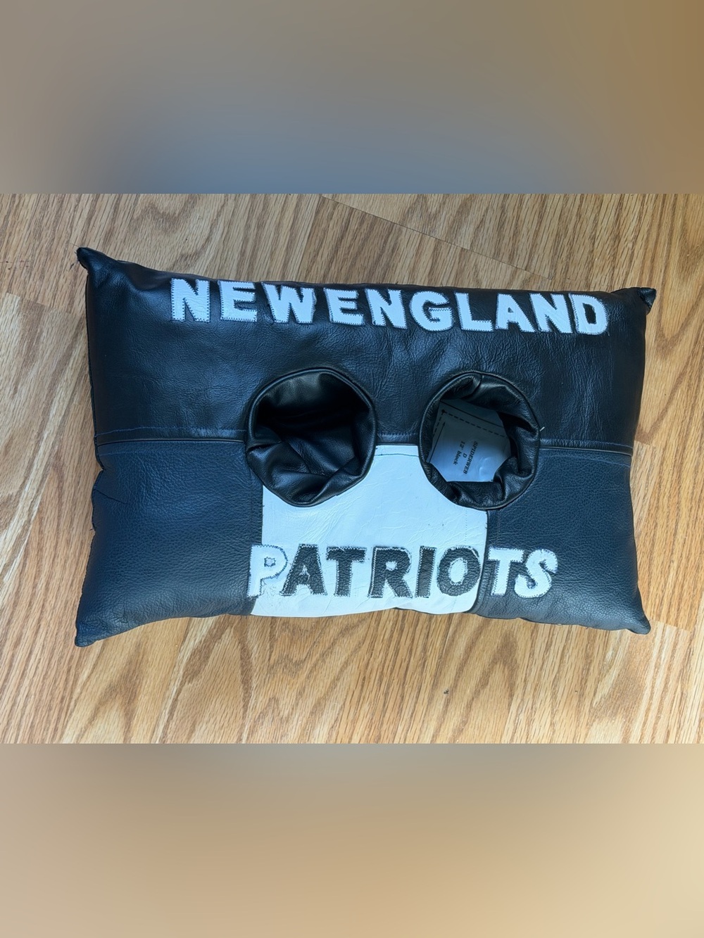 New England Patriots Couch Console Pillow Dual Cup Holder Armrest